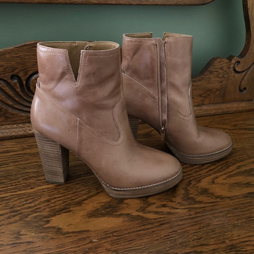Lucky Brand Camel Heeled Bootie